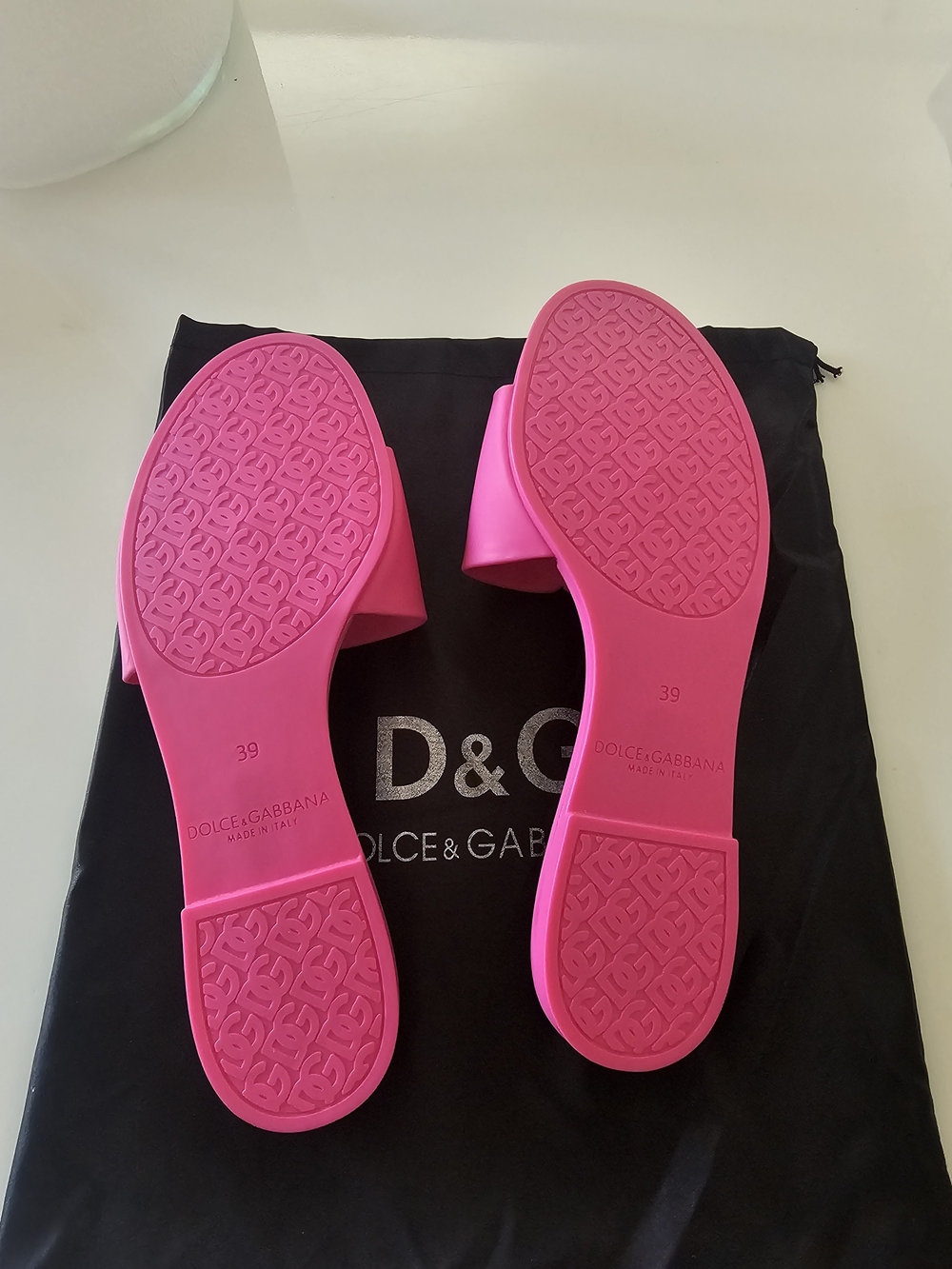 Dolce & Gabbana Pink Women's Slide Sandals - Picture 3 of 6